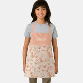 Tablier Fille Peach Western Coquette Shabby Chic Monogramm (Insitu)