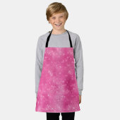 Tablier Fille rose étincelle (Porté)