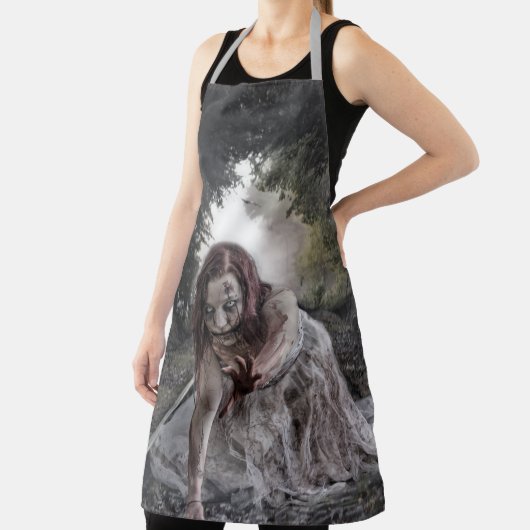 Tablier Fille Zombie sur les rails (Insitu)