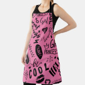 Tablier Filles Calligraphic : Motif de mode sans couture (Insitu)