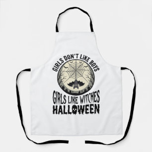 Tablier Filles comme sorcières Halloween Design Vector Vin