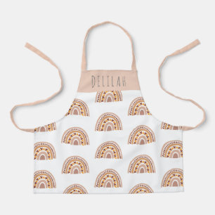 Tablier Filles Cute Boho Rainbow Motif personnalisé