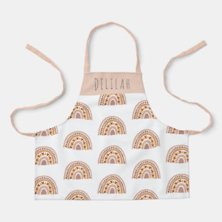 Tablier Filles Cute Boho Rainbow Motif personnalisé