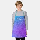 Tablier Filles de Parties scintillant mauves mauves Cute p (Porté)