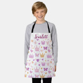 Tablier Filles mignonnes Princesse personnalisée Motif (Porté)
