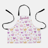 Tablier Filles mignonnes Princesse personnalisée Motif (Recto)