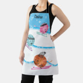 Tablier Fils de ski hiver crochet de Noël crochets d'artis (Insitu)