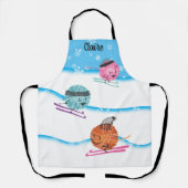 Tablier Fils de ski hiver crochet de Noël crochets d'artis (Recto)