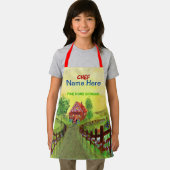 Tablier Fine Home Cuisine Chef (Nom Ici) Enfants (Insitu)