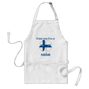 Tablier Finlandais personnalisés m'embrassent que je suis