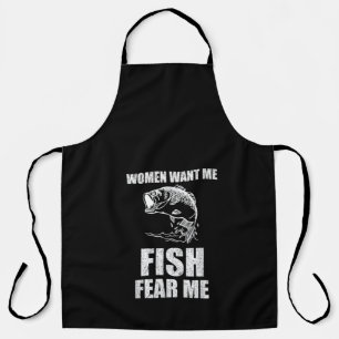 Tablier Fish Fear Me Pêche Drôle Pêche Amant Pêche Cadeau