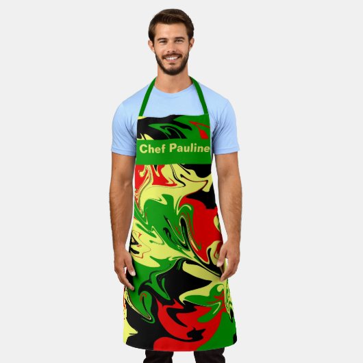 Tablier Fissures afrocentriques (Porté)