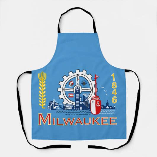 Tablier Flag of Milwaukee, Wisconsin  (Recto)