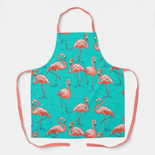 Tablier Flamant rose