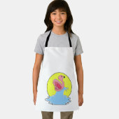 Tablier Flamant rose à Surfing on Water (Insitu)