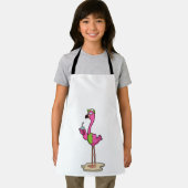 Tablier Flamant rose avec Lunettes de soleil & Casquette (Insitu)