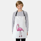 Tablier Flamant rose avec talons hauts (Porté)