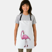 Tablier Flamant rose avec talons hauts (Insitu)