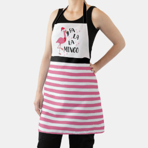 Tablier Flamant rose de Noël Apron