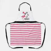 Tablier Flamant rose de Noël Apron (Recto)