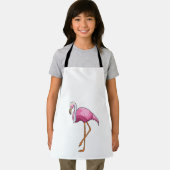 Tablier Flamant rose en mariée voilée (Insitu)