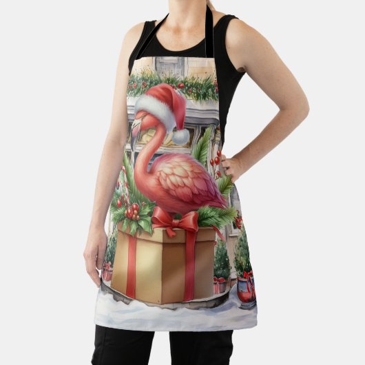 Tablier Flamant rose Noël Thème (Insitu)