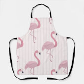 Tablier Flamant rose rose doux (Recto)
