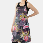 Tablier Flamant rose Tropical : Motif sans couture d'été (Insitu)