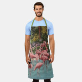 Tablier Flamants roses design (Porté)