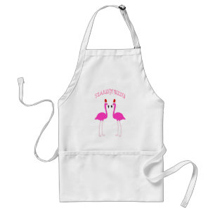 Tablier Flamants roses lesbiennes de Noël Flamant rose Bel