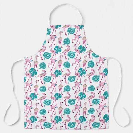 Tablier Flamants roses roses 2 (Recto)