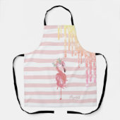 Tablier Flamants roses roses, Fleur, Lecteurs de Parties s (Recto)