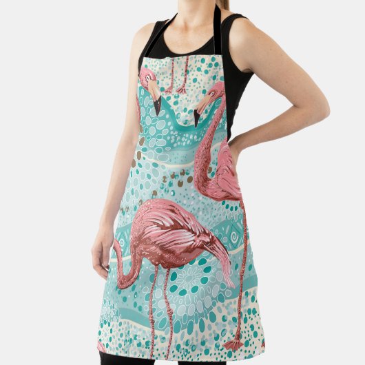 Tablier Flamants roses sans soudure motif (Insitu)