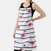 Tablier Flamants roses sur un terrain de tir de marine (Insitu)