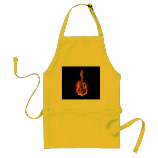 Tablier flamboyant de guitare (Devant)