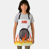 Tablier Flaming fonte poêle à frire personnalisée (Insitu)