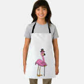 Tablier Flamingo as Pensioner with Walking stick (Insitu)