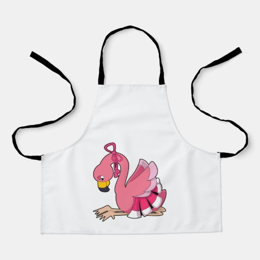 Tablier Flamingo with Ribbon (Recto)