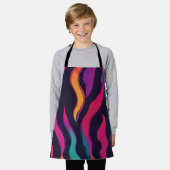 Tablier Flamme de feu néon (Porté)