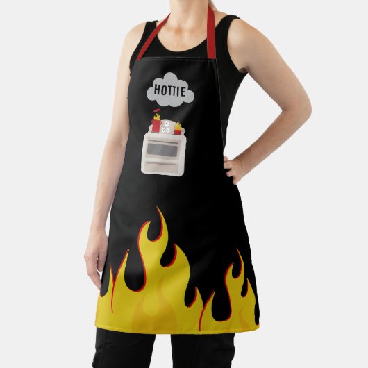 Tablier Flammes de feu de cuisine Hottie (Insitu)