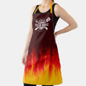 Tablier Flammes grill barbecue — Steak House personnalisée (Insitu)