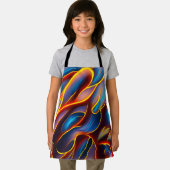 Tablier Flammes rouges bleues Abstraites (Insitu)