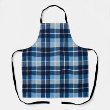 Flanelle à Carreaux Bleu Blanc Confortable