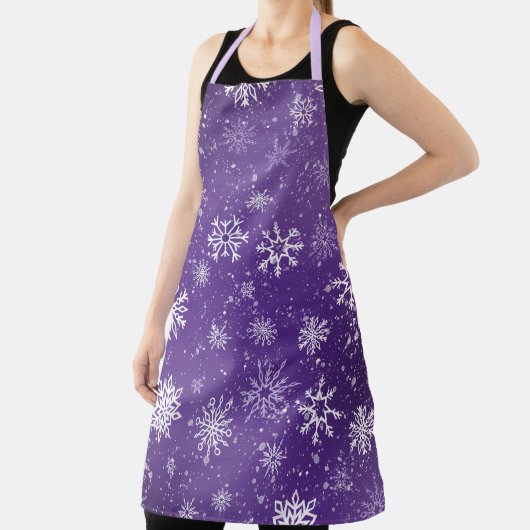 Tablier Flèche blanche Améthyste violet (Insitu)