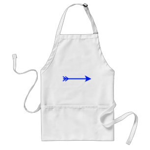 Tablier Flèche Bleu Droite Le MUSÉE Zazzle Cadeaux