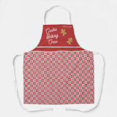 Tablier Flèche de neige rouge et blanche (Recto)