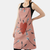 Tablier Flèches de coeur faites main. (Insitu)