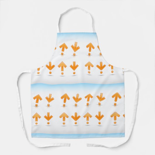 Tablier Flèches orange (Recto)