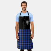Tablier Fleming Clan Badge & Tartan Kilt (Porté)