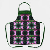 Tablier Fleur à tête rose Abstraite personnalisée (Recto)